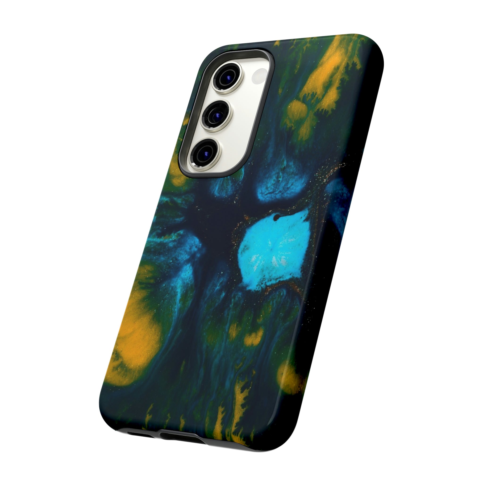 Blue Flower Ink Art Android Case (Protective) Phone Case