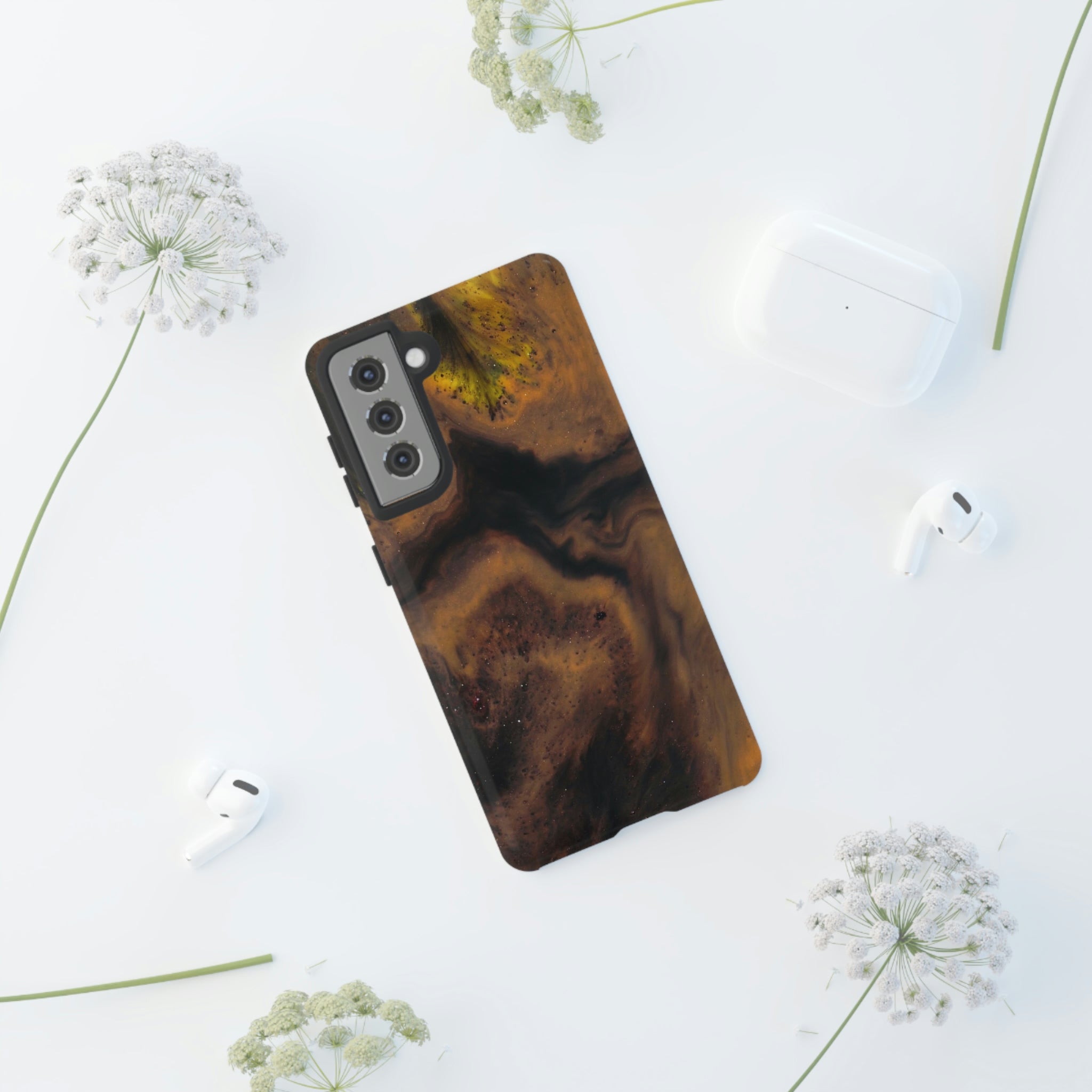 Brown Earth Ink Art Android Case (Protective) Phone Case