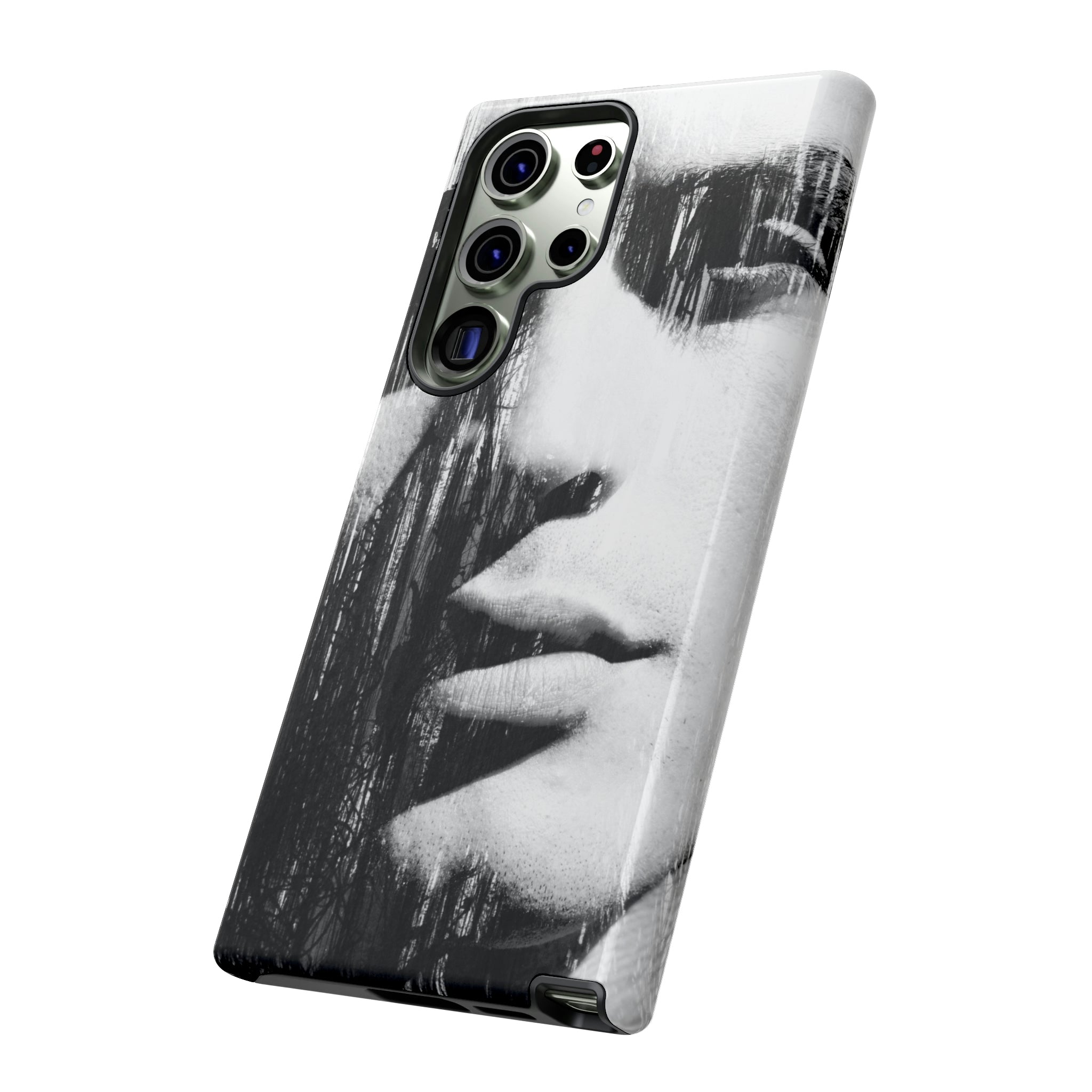 Black & White Pop Art Android Case (Protective) Phone Case