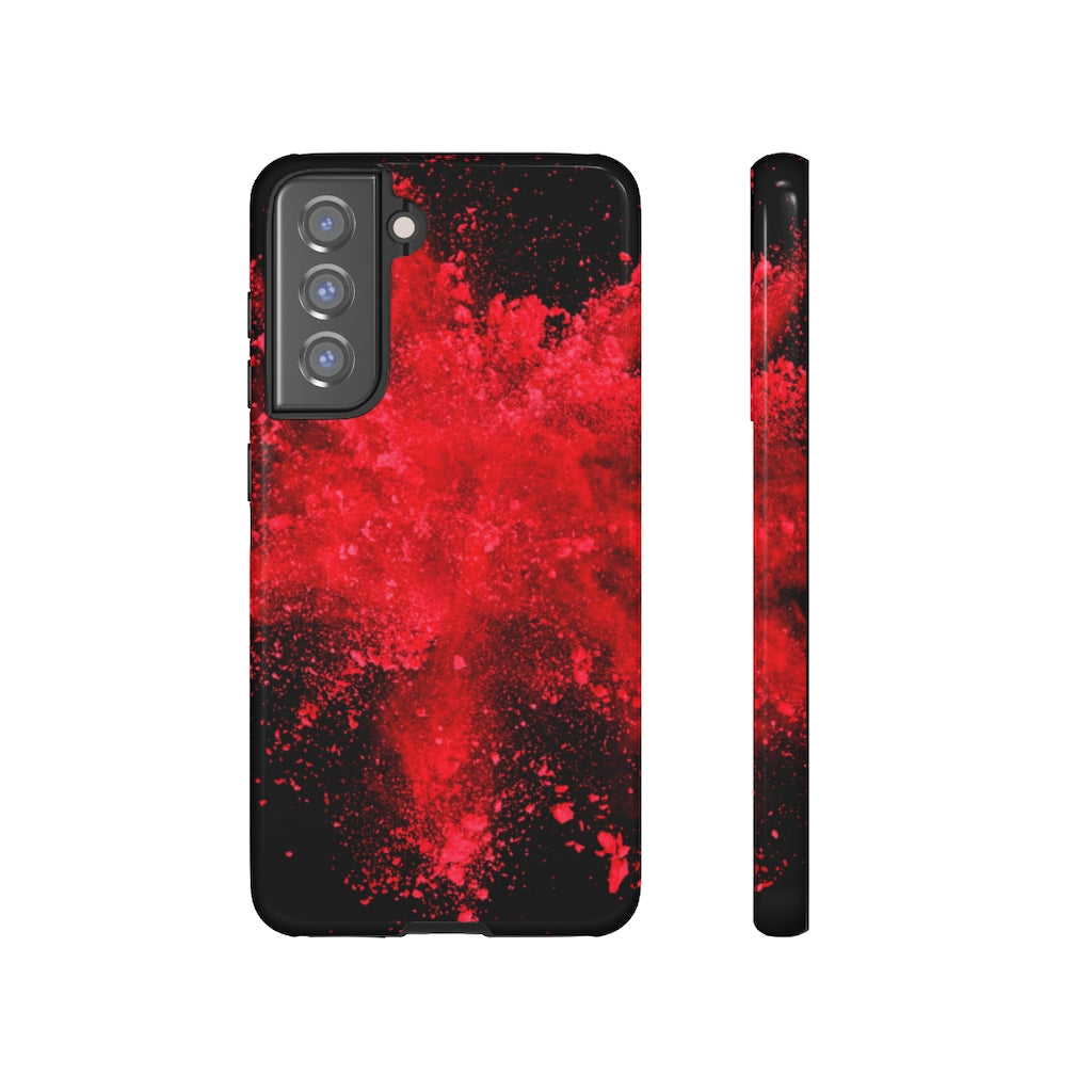 Red Explosion Andriod Case (Protective) Samsung S21 FE Glossy Phone Case