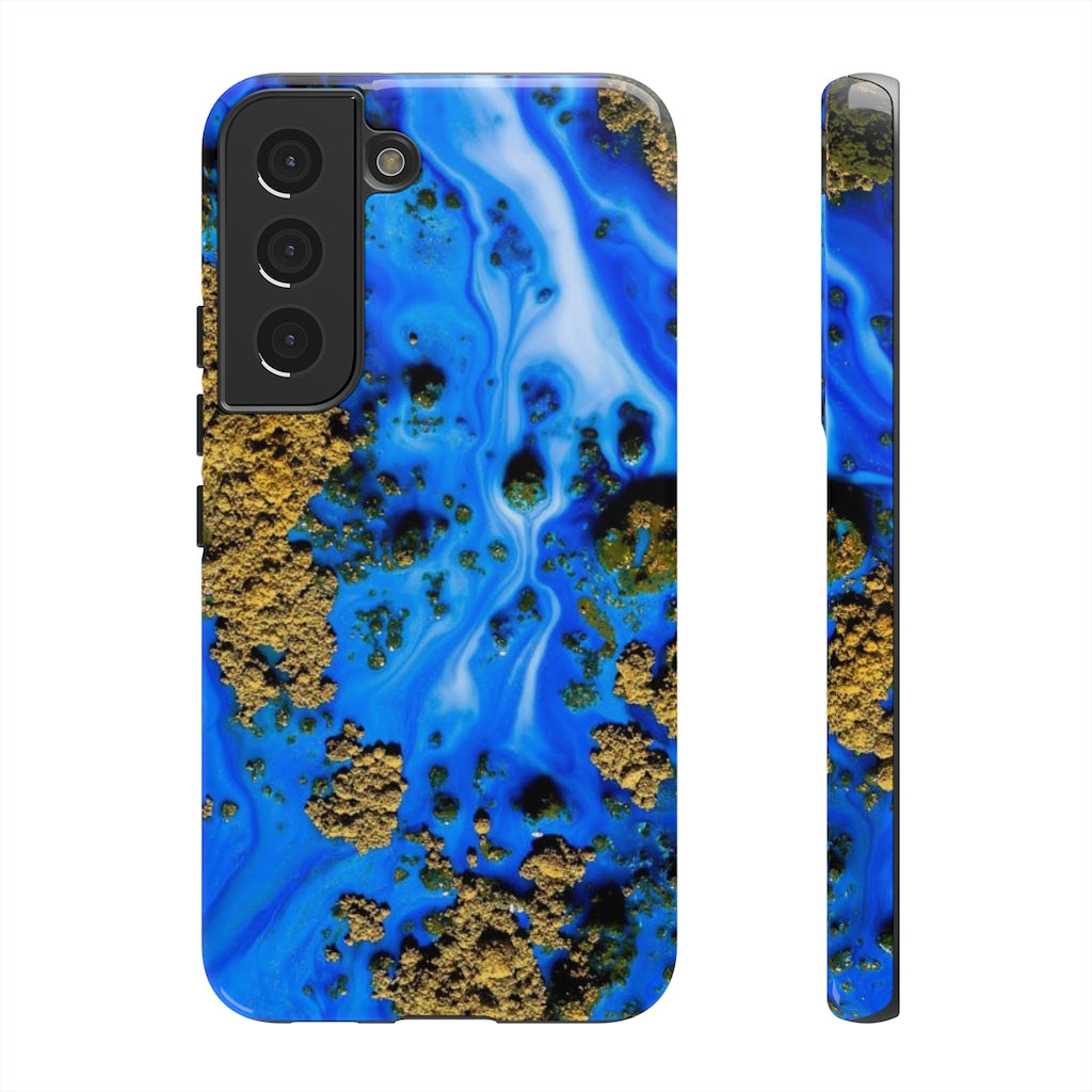 Blue River Ink Art Android Case (Protective) Samsung Galaxy S22 Glossy Phone Case