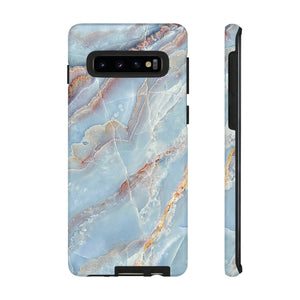 Blue Marble Background Android Case (Protective) Samsung Galaxy S10 Glossy Phone Case