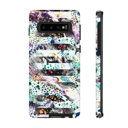 Abstract Green Purple Android Case (Protective) Samsung Galaxy S10 Glossy Phone Case