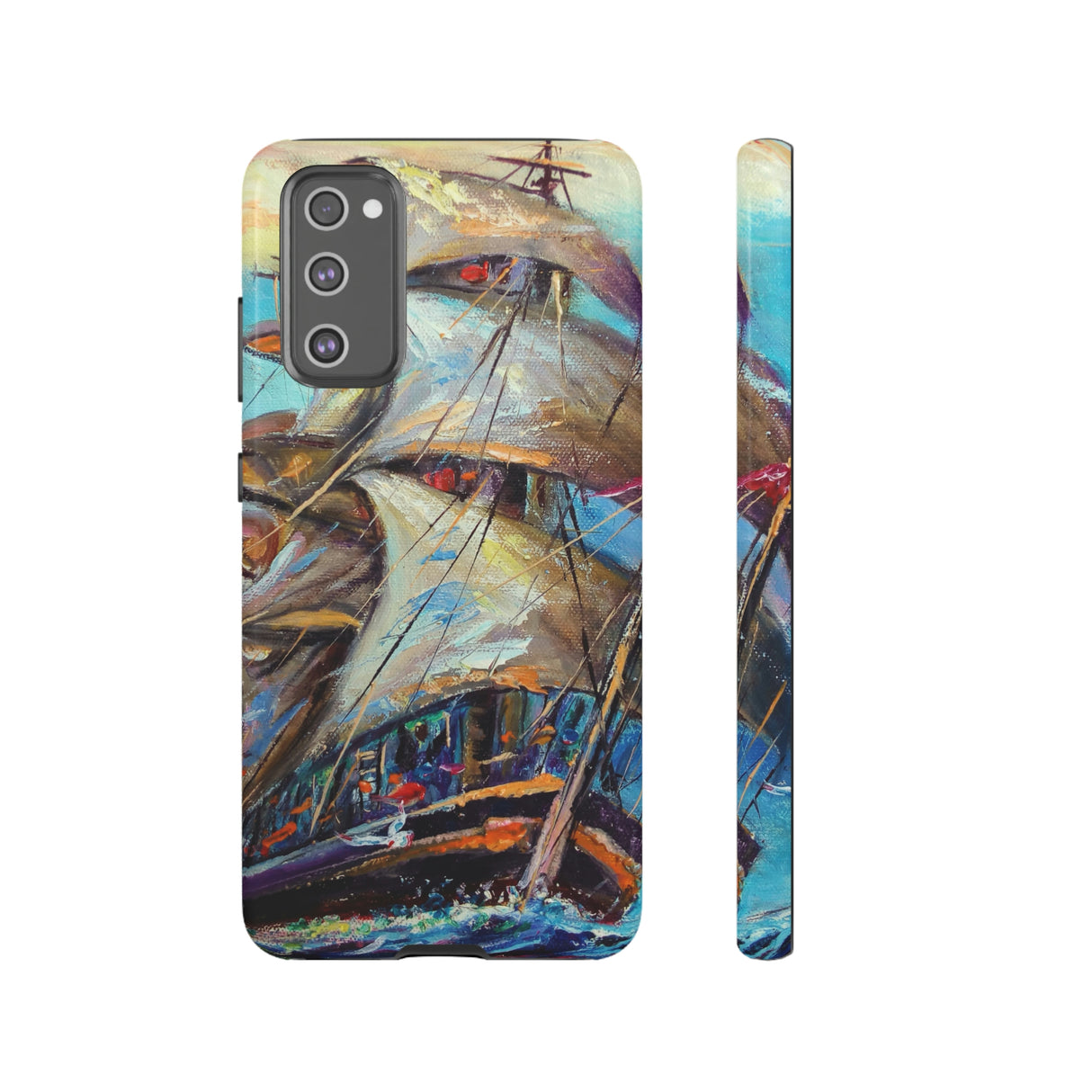 Sailboat Painting Android Case (Protective) Samsung Galaxy S20 FE Glossy Phone Case