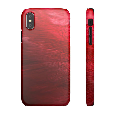 Red Feather Ink Art iPhone Case (Slim) iPhone XS Matte Phone Case