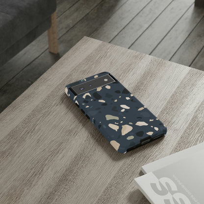 Dark Blue Terrazo Android Case (Protective) Phone Case