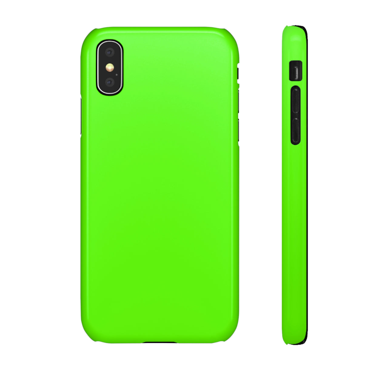 Bright Green iPhone Case (Slim) iPhone X Glossy Phone Case