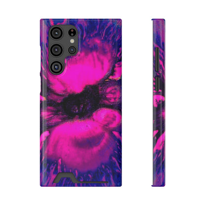 Deep Pink Ink Art Android Case (Card) Samsung Galaxy S22 Ultra Glossy With gift packaging Phone Case