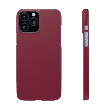 Claret Red iPhone Case (Slim) iPhone 13 Pro Max Glossy Phone Case