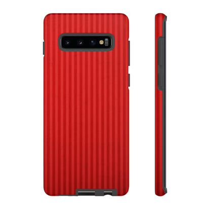 Red Stripes Android Case (Protective) Samsung Galaxy S10 Plus Matte Phone Case