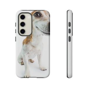 Funny Smiling Dog Android Case (Protective) Samsung Galaxy S23 Matte Phone Case