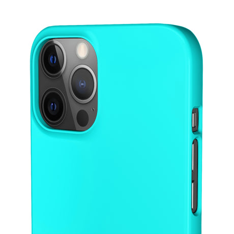 Aqua Blue iPhone Case (Slim) Phone Case