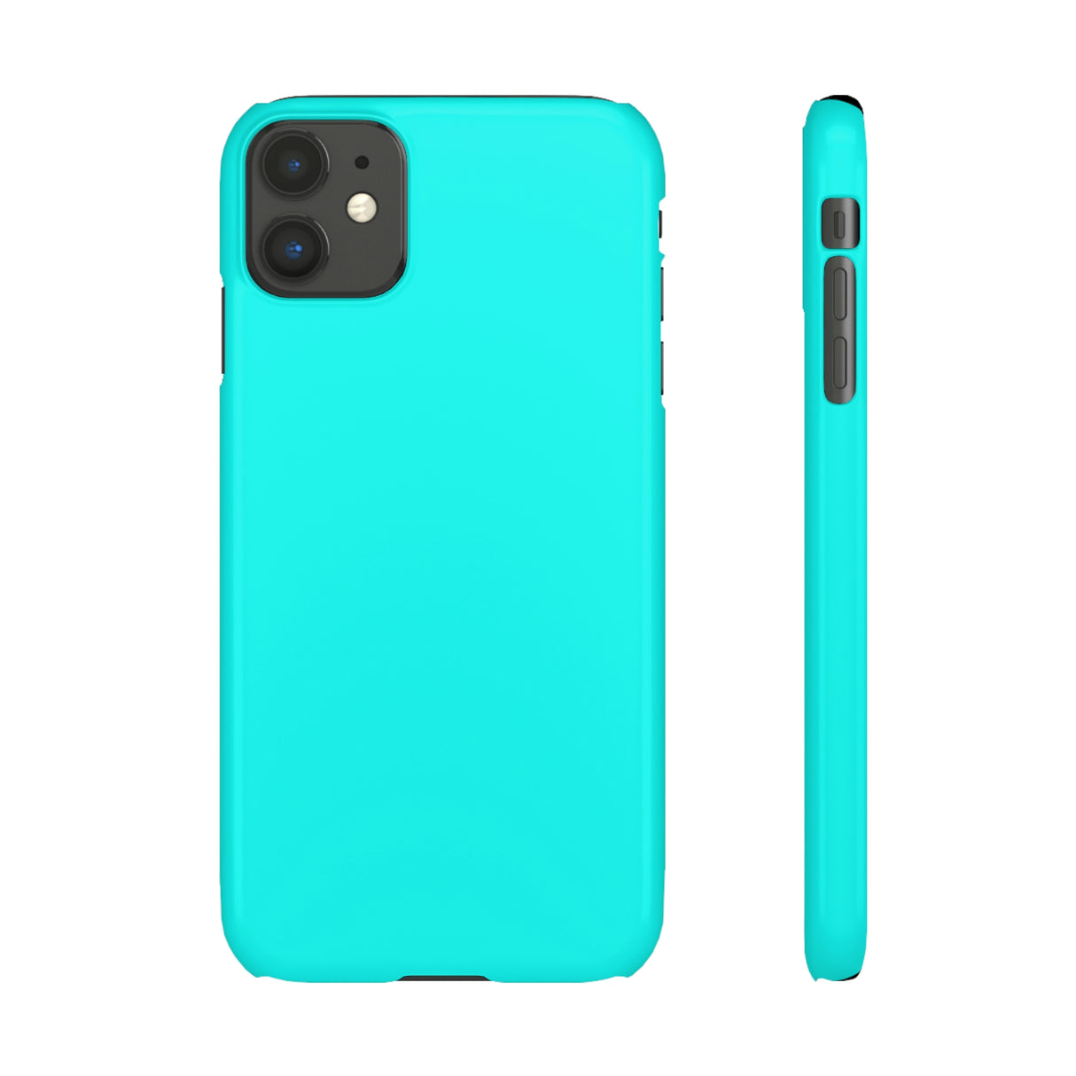 Flourescent Blue iPhone Case (Slim) iPhone 11 Glossy Phone Case