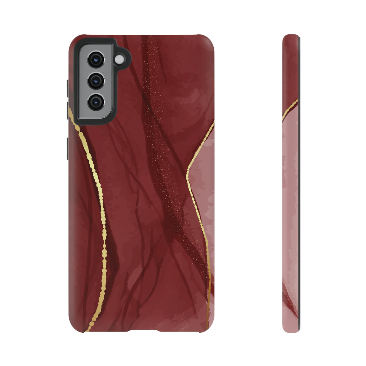 Dark Red Android Case (Protective) Samsung Galaxy S21 Plus Matte Phone Case