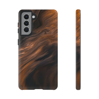 Brown Mist Ink Art Android Case (Protective) Samsung Galaxy S21 Matte Phone Case