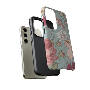 Hibiscus Vintage Flower Samsung Case (Protective) Phone Case