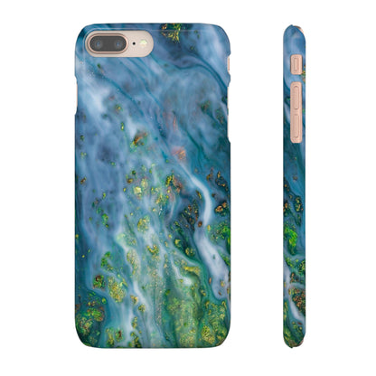 Forest Mist Ink Art iPhone Case (Slim) iPhone 8 Plus Glossy Phone Case