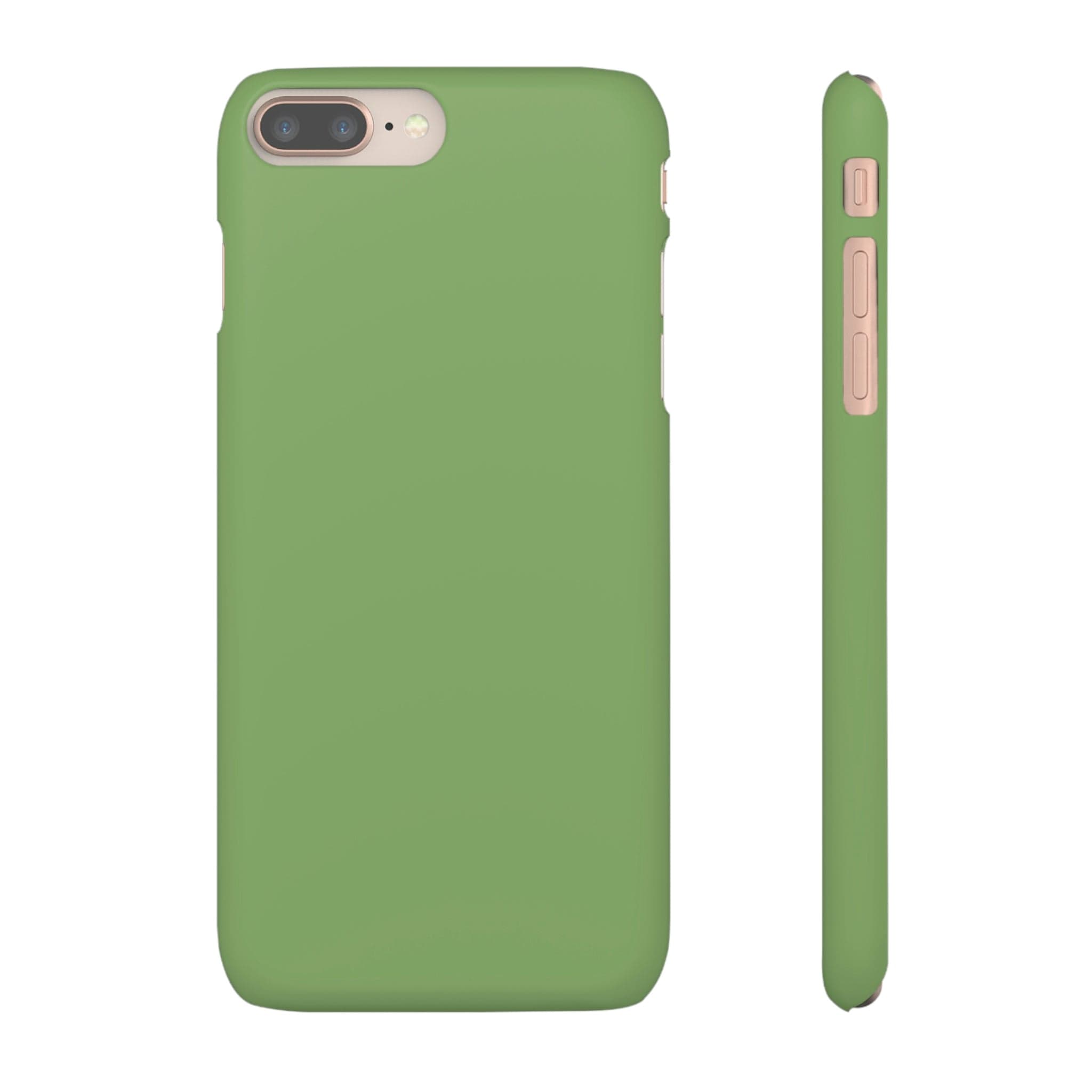 CASEBOB Phone Case iPhone 8 Plus / Matte Asparagus Green iPhone Case (Slim)