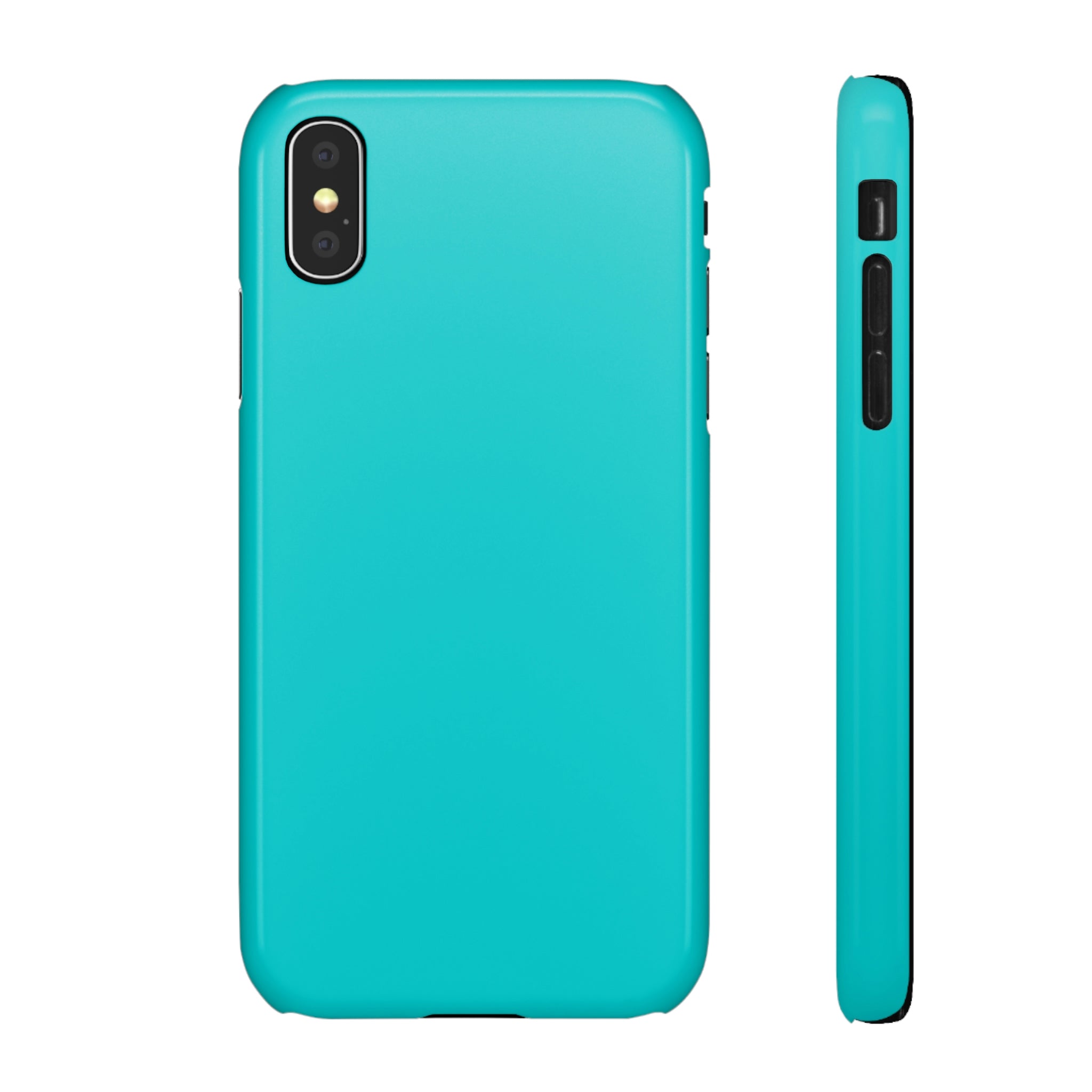 Dark Turquoise iPhone Case (Slim) iPhone X Glossy Phone Case