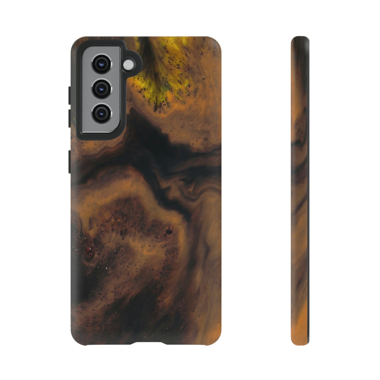 Brown Earth Ink Art Android Case (Protective) Samsung Galaxy S21 Matte Phone Case