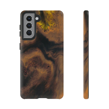 Brown Earth Ink Art Android Case (Protective) Samsung Galaxy S21 Matte Phone Case