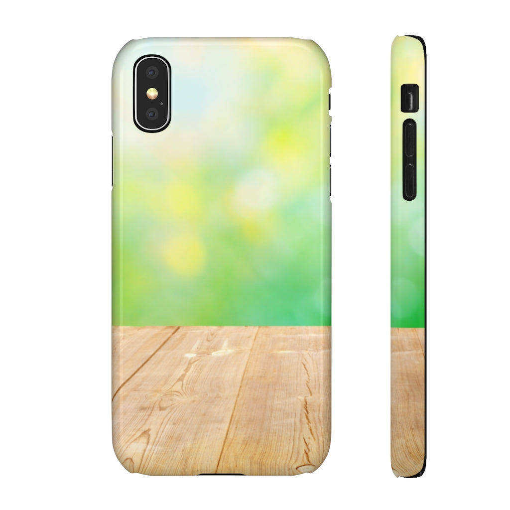 Summer Background With Wooden Pier Samsung/iPhone (Slim) iPhone X Glossy Phone Case