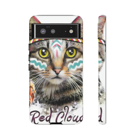 Red Cloud Cat Android Case (Protective) Google Pixel 6 Matte Phone Case