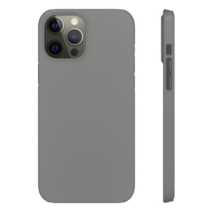 Battleship Gray iPhone Case (Slim) iPhone 12 Pro Max Glossy Phone Case