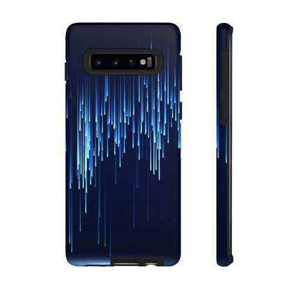 Blue Matrix Android Case (Protective) Samsung Galaxy S10 Matte Phone Case