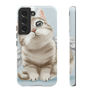 Cute Angel Cat Android Case (Protective) Samsung Galaxy S22 Matte Phone Case