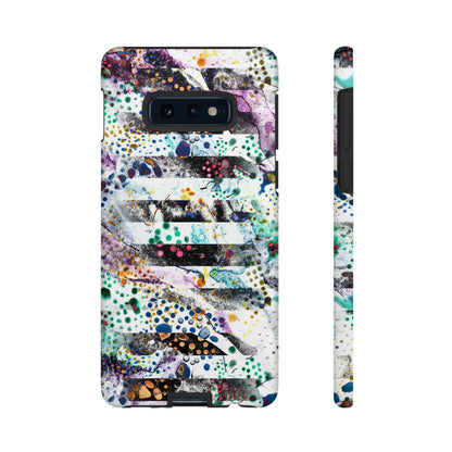 Abstract Green Purple Android Case (Protective) Samsung Galaxy S10E Matte Phone Case