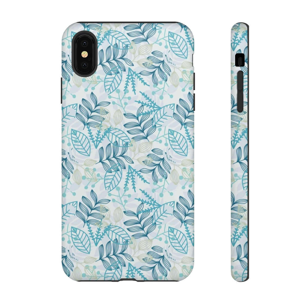 Blue leaf iPhone Case (Protective) iPhone XS MAX Matte Phone Case