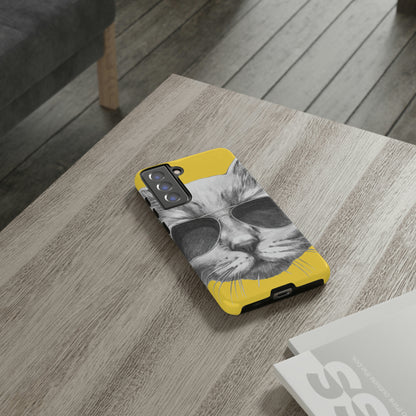 Cool Cat Portrait Android Case (Protective) Phone Case