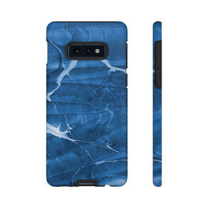 Ebru Blue Android Case (Protective) Samsung Galaxy S10E Matte Phone Case