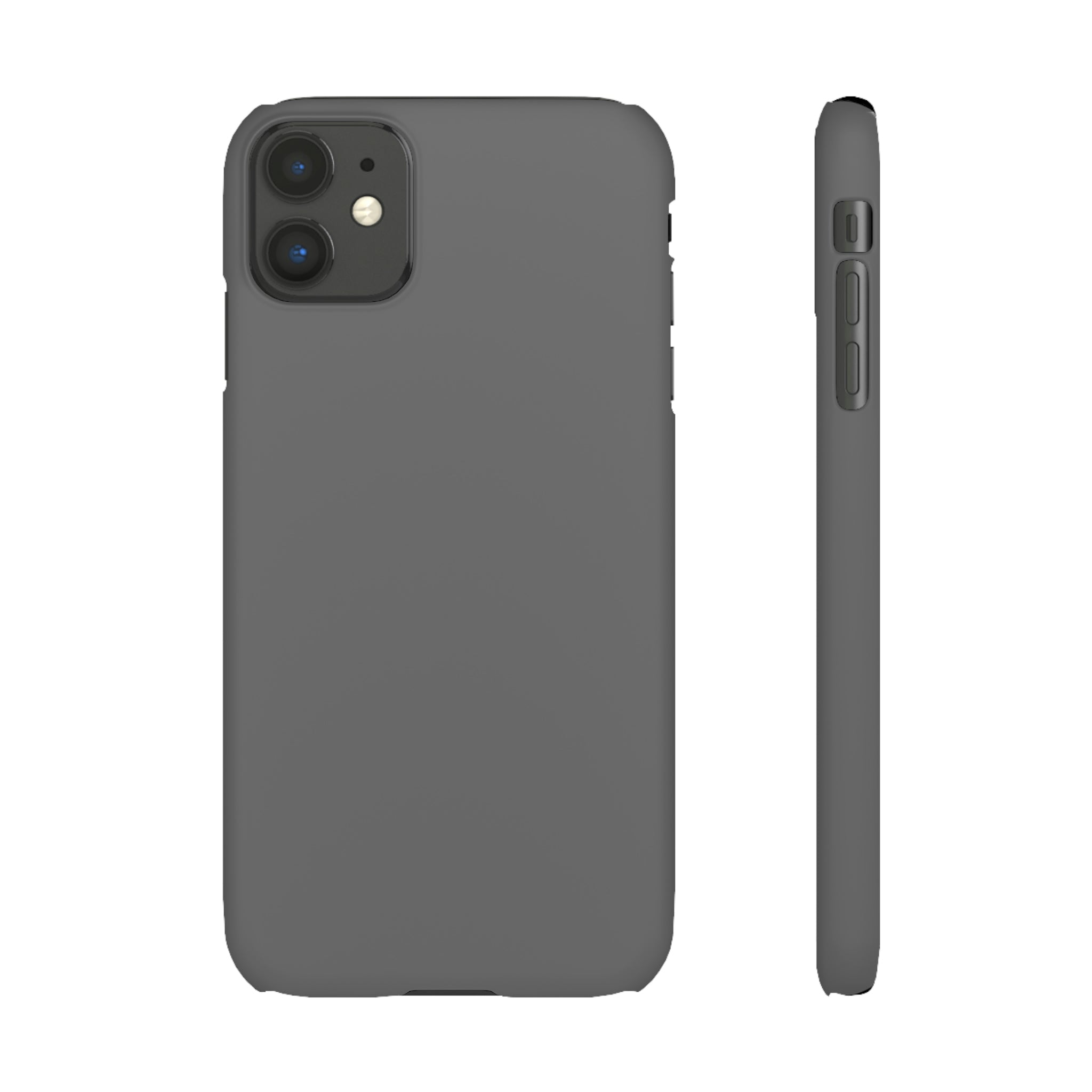 Dim Gray iPhone Case (Slim) iPhone 11 Matte Phone Case