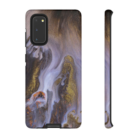 Purple Gold Ink Art Android Case (Protective) Samsung Galaxy S20 Matte Phone Case