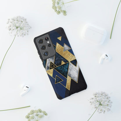 Dark Blue Geometric Android Case (Protective) Phone Case