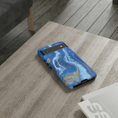 Acrylic Blue Gold Android Case (Protective) Phone Case