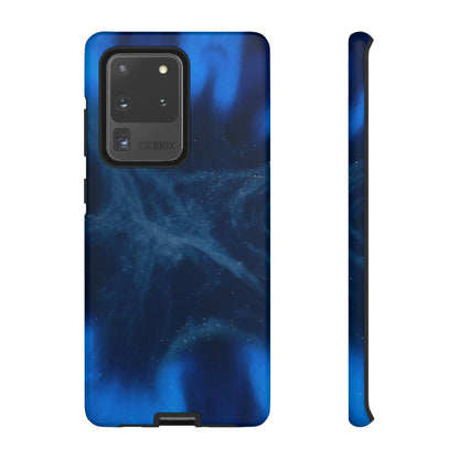 Blue Space Ink Art Android Case (Protective) Samsung Galaxy S20 Ultra Matte Phone Case