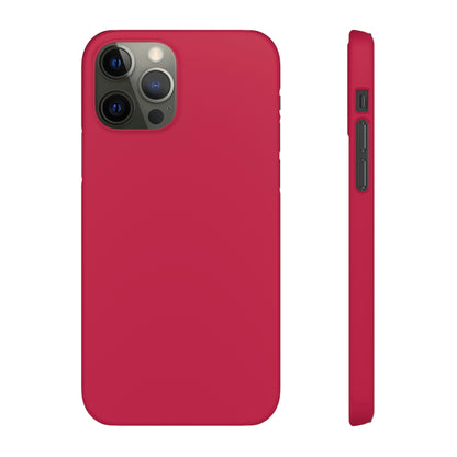 Bright Maroon iPhone Case (Slim) iPhone 12 Pro Matte Phone Case