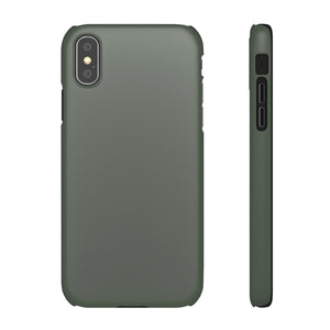 Ebony Green iPhone Case (Slim) iPhone XS Matte Phone Case