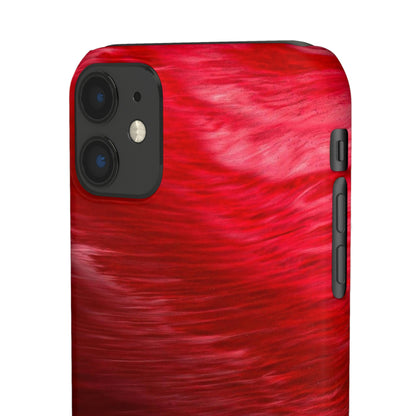 Red Feather Ink Art iPhone Case (Slim) Phone Case