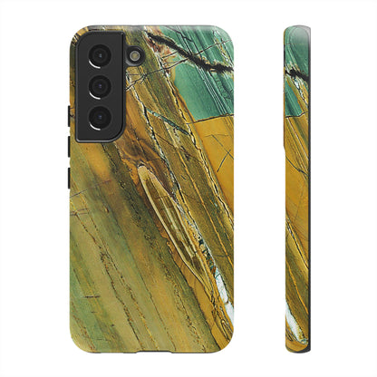 Cracked Yellow Android Case (Protective) Samsung Galaxy S22 Matte Phone Case