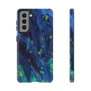 Green Opal Ink Art Android Case (Protective) Samsung Galaxy S21 Matte Phone Case