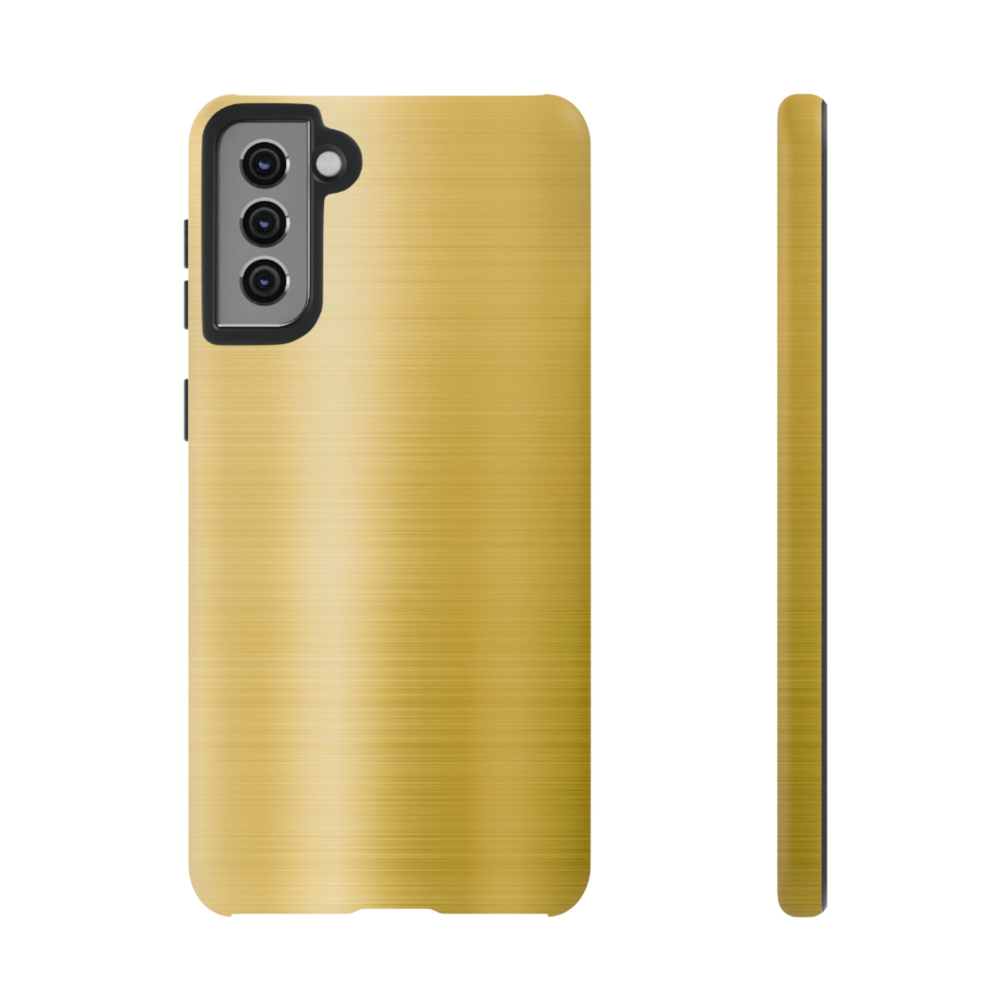 Gold Metal Android Case (Protective) Samsung Galaxy S21 Plus Matte Phone Case