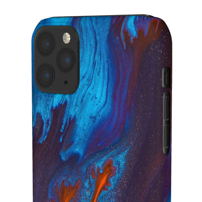 Orange Flame Ink Art iPhone Case (Slim) Phone Case