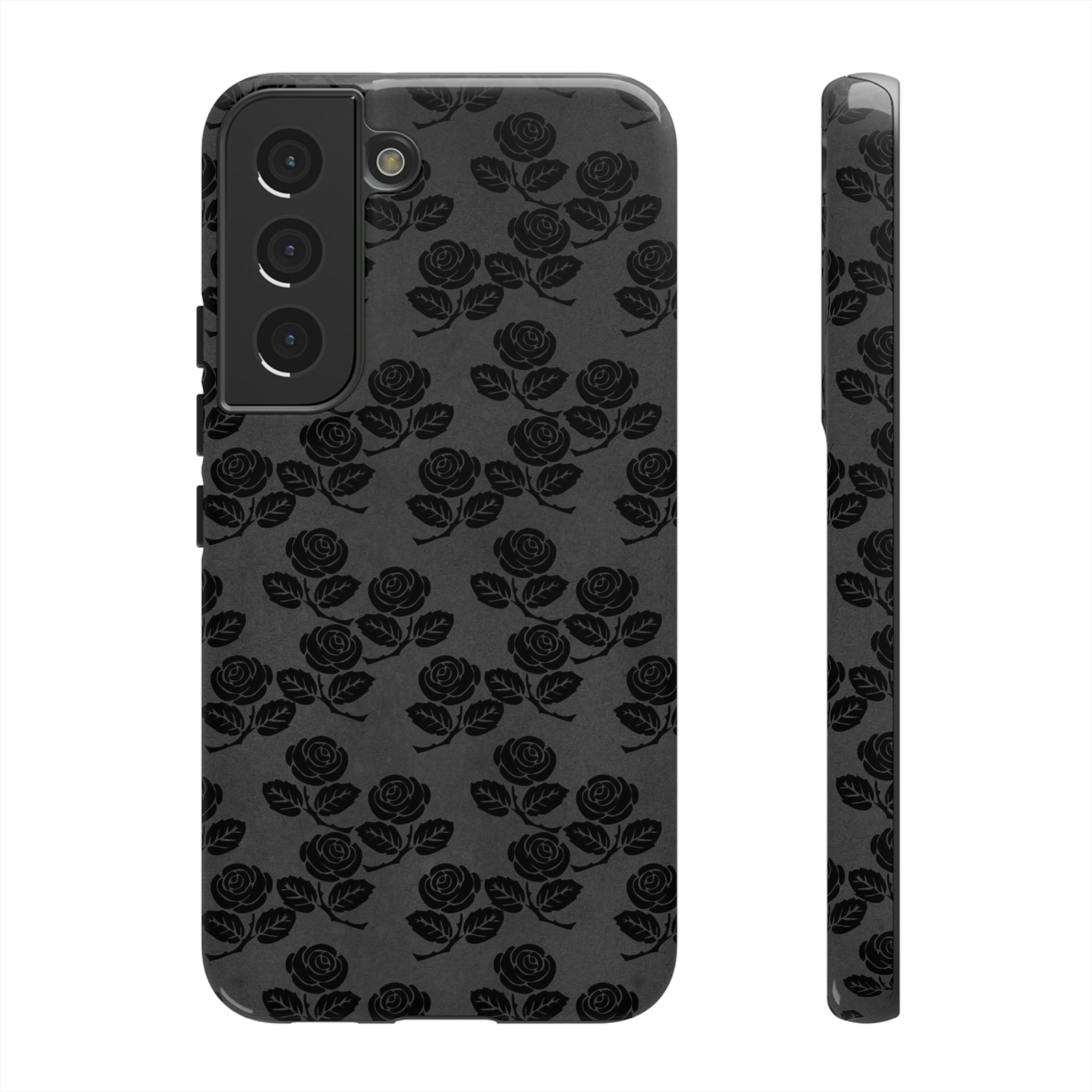 Surrunge Gothic Flower Samsung Case (Protective) Samsung Galaxy S22 Glossy Phone Case